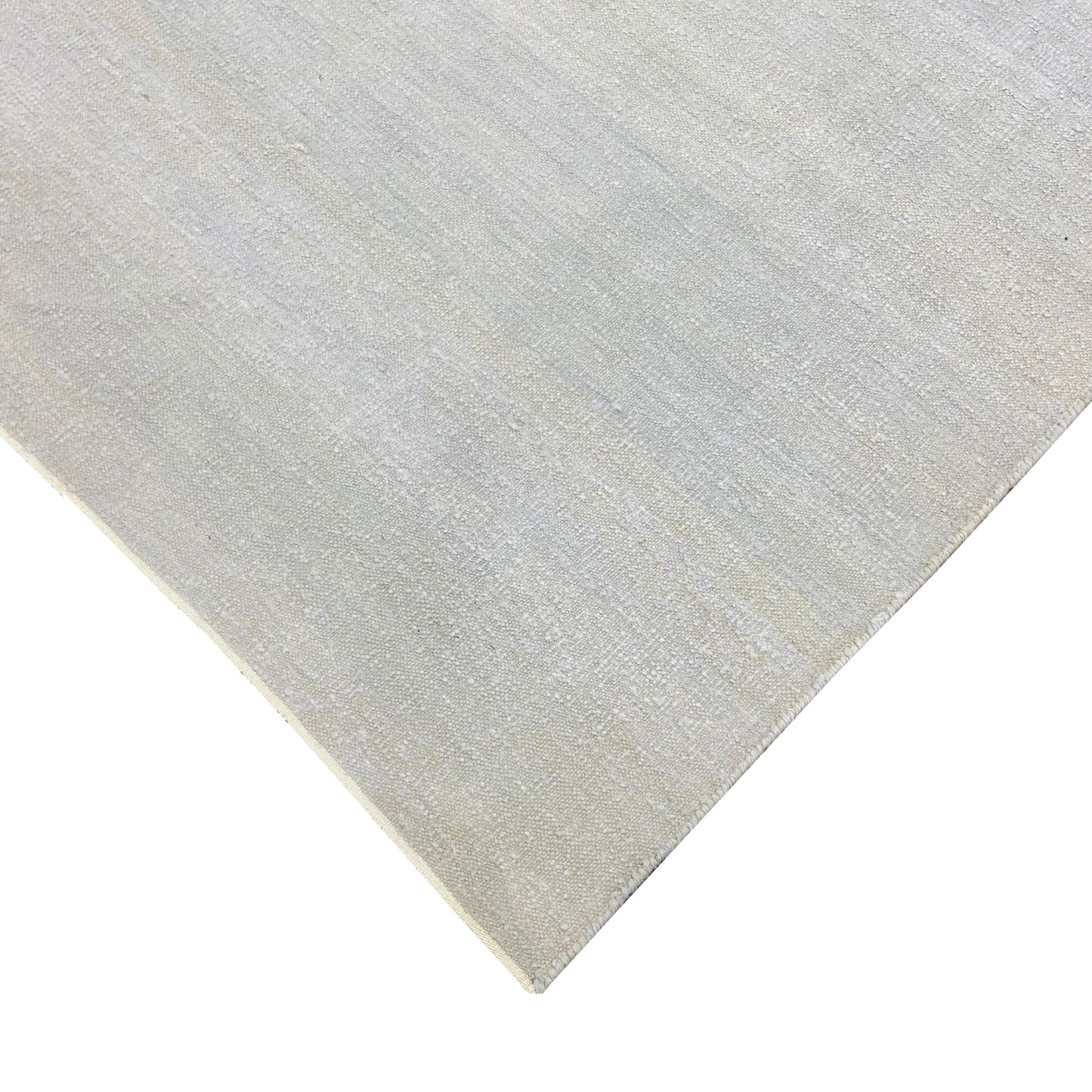 Ivory Silk Plain Grey Kilim 3.11x5.11ft 119x179Cms